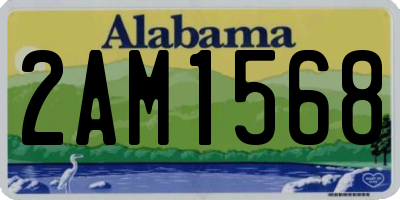 AL license plate 2AM1568