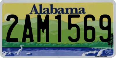 AL license plate 2AM1569