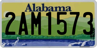 AL license plate 2AM1573