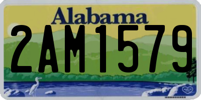 AL license plate 2AM1579