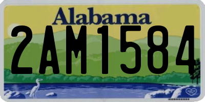 AL license plate 2AM1584
