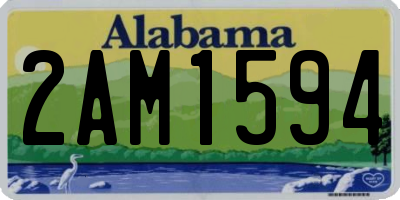 AL license plate 2AM1594