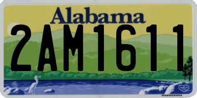 AL license plate 2AM1611