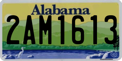AL license plate 2AM1613