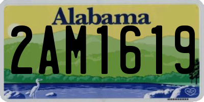 AL license plate 2AM1619