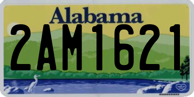 AL license plate 2AM1621