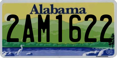 AL license plate 2AM1622