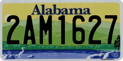 AL license plate 2AM1627