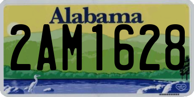 AL license plate 2AM1628