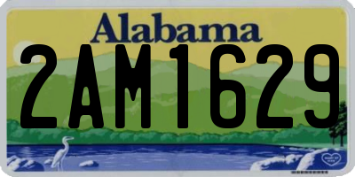 AL license plate 2AM1629