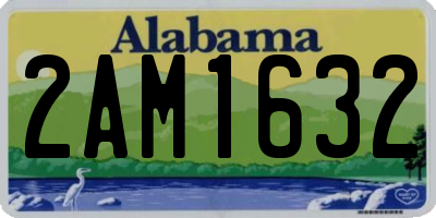 AL license plate 2AM1632