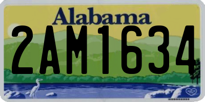AL license plate 2AM1634
