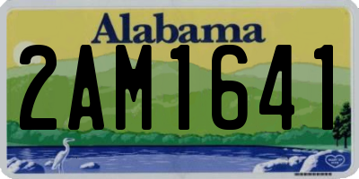 AL license plate 2AM1641
