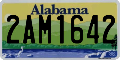AL license plate 2AM1642