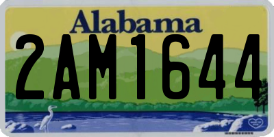 AL license plate 2AM1644
