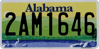 AL license plate 2AM1646