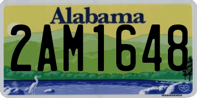 AL license plate 2AM1648