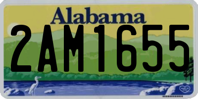 AL license plate 2AM1655