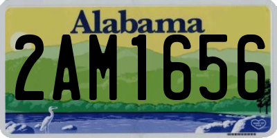 AL license plate 2AM1656