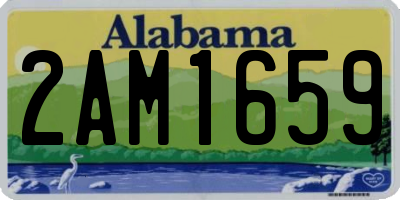 AL license plate 2AM1659