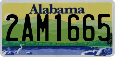 AL license plate 2AM1665