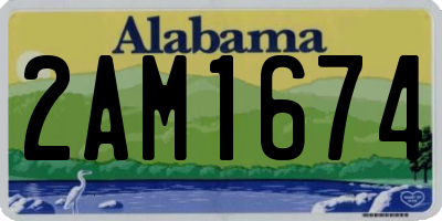 AL license plate 2AM1674