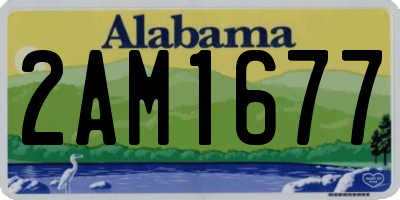AL license plate 2AM1677
