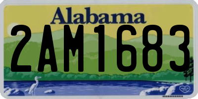 AL license plate 2AM1683