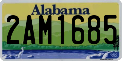 AL license plate 2AM1685