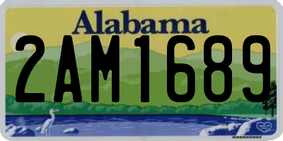 AL license plate 2AM1689