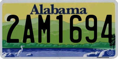 AL license plate 2AM1694