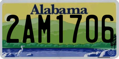 AL license plate 2AM1706