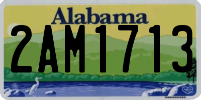 AL license plate 2AM1713