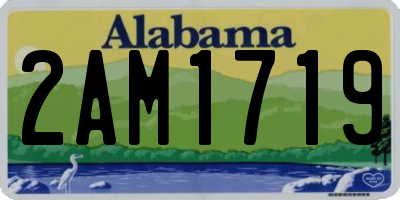 AL license plate 2AM1719