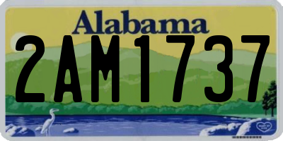AL license plate 2AM1737