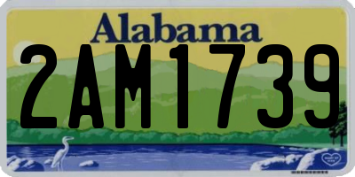 AL license plate 2AM1739