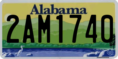 AL license plate 2AM1740