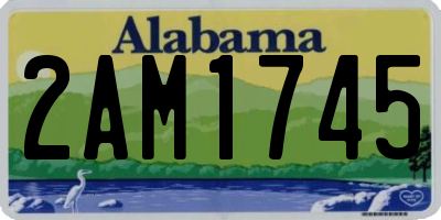 AL license plate 2AM1745
