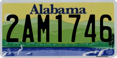 AL license plate 2AM1746
