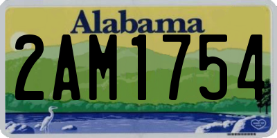 AL license plate 2AM1754