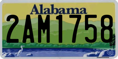 AL license plate 2AM1758