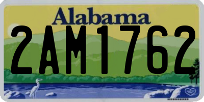 AL license plate 2AM1762