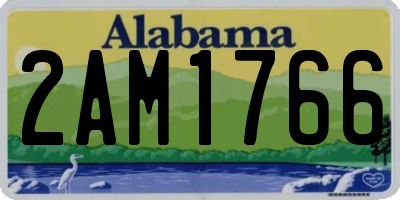AL license plate 2AM1766