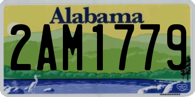 AL license plate 2AM1779