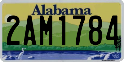 AL license plate 2AM1784