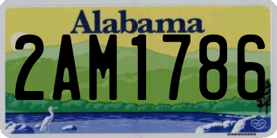 AL license plate 2AM1786