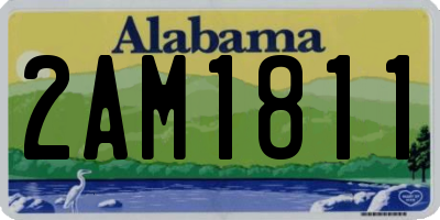 AL license plate 2AM1811