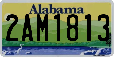 AL license plate 2AM1813