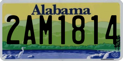 AL license plate 2AM1814