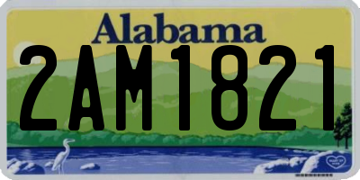AL license plate 2AM1821